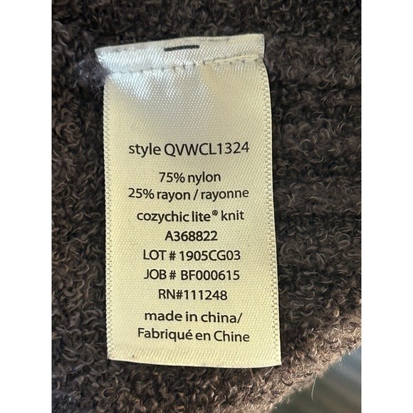 BAREFOOT DREAMS CozyChic Lite Small  Hooded Long Lilac  Open Front Cardigan - Picture 4 of 4